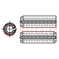 Kołek sprężysty; stal; BN 878; Ø: 8mm; L: 12mm; DIN 7346; ISO 13337