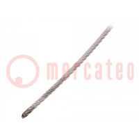 Rope; acid resistant steel A4; Ørope: 1.5mm; L: 10m