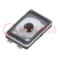 Microswitch TACT; Pos: 2; 0.02A/12VDC; SMT; none; 3x2.1mm; 0.65mm