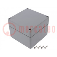 Enclosure: multipurpose; X: 120mm; Y: 120mm; Z: 90mm; ABS; dark grey