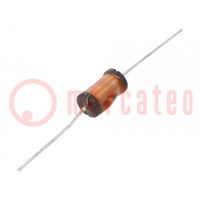 Inductor: wire; THT; 2.7mH; 0.37A; 5.76Ω; Ø7.5x16mm; ±5%; Q: 65