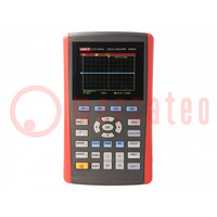 Oscilloscope manuel; 50MHz; LCD TFT 3,5"; Ch: 1; 200Msps; 12kpts