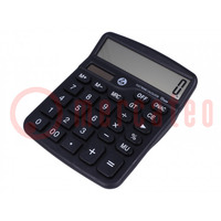 Kalkulator; ESD; tworzywo elektroprzewodzące; czarny