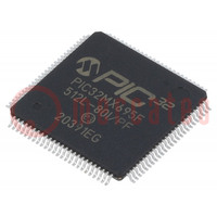 IC: mikrokontroler PIC; 512kB; 80MHz; 2,3÷3,6VDC; SMD; TQFP100-EP