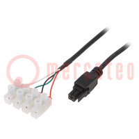 Kábel-adapter; 2m; RUT230,RUT240,RUT850,RUT900; 4pin,csavar