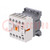 Contactor: 3-pole; NO x3; Auxiliary contacts: NO; 230VAC; 6A; IP20