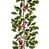 Artificial Christmas Holly Berry Garland - 165cm, Variegated & Red