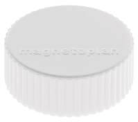 Magnet Discofix Magnum, 10 Stück einfarbig weiß