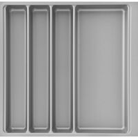 Produktbild zu AGOFORM Portaposate Scoop II LC 550 mm plastica colore argento