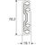 Skizze zu ACCURIDE 9301-E Kugelkäfigführung - Vollauszug,, Schienenlänge 609,6 mm