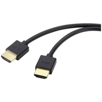 SPEAKA PROFESSIONAL HDMI CÂBLE DE RACCORDEMENT FICHE MÂLE HDMI-A, FICHE MÂLE HDMI-A 1.00 M NOIR SP-11004216 ULTRA HD (8K), HDMI