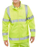 Beeswift Soft Shell Lightweight Hi Viz Jacket Saturn Yellow 3XL