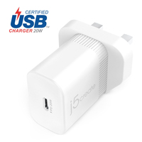 j5create JUP1420-FN 20W PD USB-C® Wall Charger