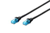 Digitus 0.25m Cat5e U/UTP networking cable Black U/UTP (UTP)