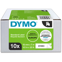 DYMO D1 etichette originali | stampa nera su bianco | 12 mm x 7 mm | etichette autoadesive per etichettatrice LabelManager | 10 pezzi
