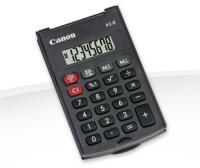 Canon AS-8 számológép Hordozható Alap számológép Fekete