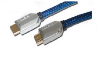 shiverpeaks 2 m HDMI HDMI-Kabel HDMI Typ A (Standard) Schwarz, Blau, Metallisch