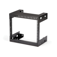 StarTech.com 8U 19" Wall Mount Network Rack - 12" Deep 2 Post Open Frame Server Room Rack for Data/AV/IT/Computer Equipment/Patch Panel with Cage Nuts & Screws 135lb Capacity, B...
