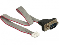 DeLOCK 89632 Serien-Kabel Schwarz, Grau, Rot 0,3 m DB-9