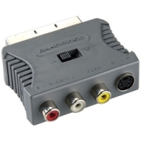Bandridge BVP765 câble vidéo et adaptateur SCART (21-pin) 3 x RCA + S-Video Gris, Rouge, Blanc, Jaune