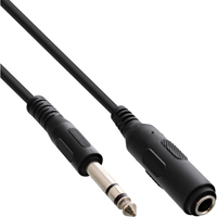 InLine 99935A audio kabel 5 m 6.35mm Zwart