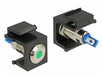 DeLOCK 86463 kabel-connector Keystone LED Zwart, Blauw, Groen, Roestvrijstaal