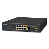 ACTi PPSW-0102 switch di rete Non gestito Fast Ethernet (10/100) Nero Supporto Power over Ethernet (PoE)