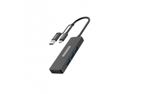 Sitecom CN-414 interface hub USB 3.2 Gen 1 (3.1 Gen 1) Type-C 5000 Mbit/s Zwart