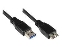 EXSYS EX-K1640-5 USB-kabel USB 3.2 Gen 1 (3.1 Gen 1) 5 m USB A Micro-USB B Zwart