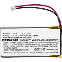 CoreParts MBXCAM-BA004 batterij voor camera's/camcorders Lithium-Polymeer (LiPo) 550 mAh