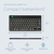 R-Go Tools Ergonomisch toetsenbord R-Go Compact Break, compact toetsenbord met pauzesoftware, QWERTY (IT), Bluetooth, zwart