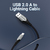 Vention USB 2.0 A to Lightning Cable 0.5M Gray Aluminum Alloy Type