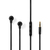 Nedis HPWD5020BK hoofdtelefoon/headset Bedraad In-ear Oproepen/muziek Zwart, Zilver