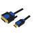 LogiLink CHB3102 adaptador de cable de vídeo 2 m HDMI DVI-D Negro, Azul