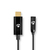Nedis CCBW65950BK015 audio kábel 0,15 M 3.5mm USB C-típus Fekete