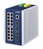 PLANET IP30 Industrial L3 16-Port Zarządzany Gigabit Ethernet (10/100/1000) Aluminium, Niebieski