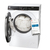 Hoover H7D 6106MBC-S lavasciuga Libera installazione Caricamento frontale Bianco