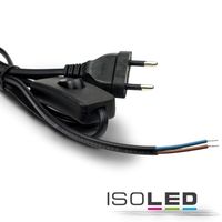 Article picture 1 - Connection cable with flat plug and switch :: black :: 1.5m