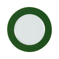 Teller flach 26 cm - Form: Table Selection - Dekor 79174 dunkelgrün - aus