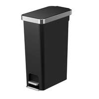 Hana Slim Treteimer 40 Liter, EKO, Farbe: Schwarz Funktionaler