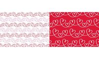 SUSY CARD Papier cadeau "Feelings" rouge/blanc, sur rouleau (40056340)