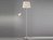LED Stehlampe mit Leselampe & Stoff Lampenschirme Beige - Höhe 175cm