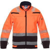 Hydrowear Softshell Jack Telford Hi-Vis Oranje/Zwart - maat XL