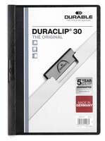 Durable DURACLIP� 30 A4 Clip Folder - Black - Pack of 25