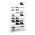 Relaxdays Schuhregal Stoff, HBT: 175,5x100x29 cm, für 50 Paar Schuhe, 10 Etagen, Stecksystem, XXL Schuhgestell, Farbwahl