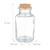 Relaxdays Gewürzgläser 12er Set, Korkdeckel, Gewürzdosen Glas, 150 ml, inkl. Etiketten, Stift & Trichter, transparent