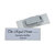 Ansteckschild / Personenschild / Namensschild „Podio Paper slim“ | fehér extraerős "Premium" mágnessel