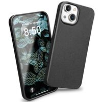 Bio Hülle für iPhone 14 Plus, Nachhaltiges Öko Case Umweltfreundlich Natur Cover Schwarz