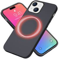 NALIA MagPower Liquid Silicone Cover compatible with iPhone 15 Case [compatible with MagSafe], Easy Clean Function Anti-Fingerprint Non-Slip Magnetic Phonecase, Slim Smooth Back...
