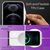 NALIA Neon Glitter Cover con Cordino compatibile con iPhone 12 Pro Max Custodia, Trasparente Brillantini Silicone Case & Girocollo, Traslucido Bling Copertura Resistente Traspar...